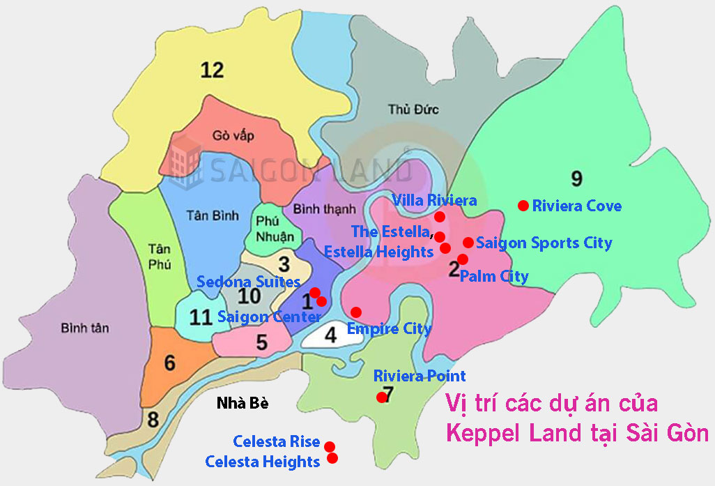 Các dự án của Keppel Land Vietnam