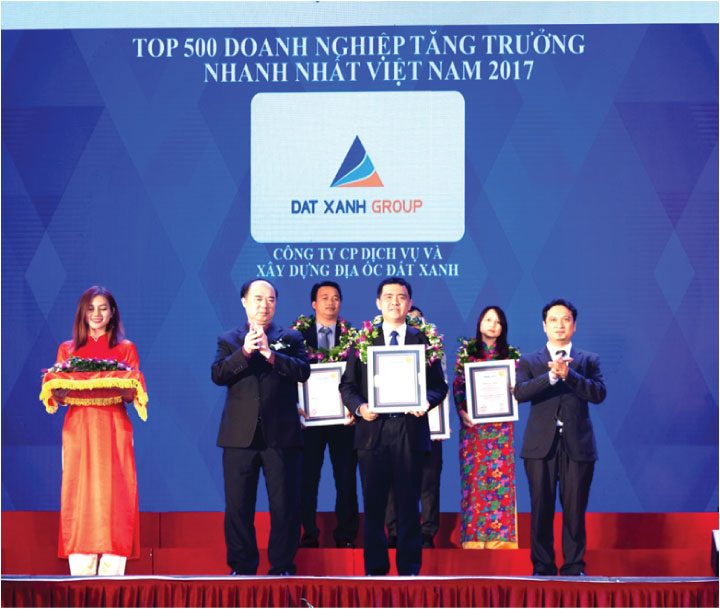 Đất Xanh Group vào Top 150 Doanh Nghiệp tăng trưởng nhanh nhất Việt Nam
