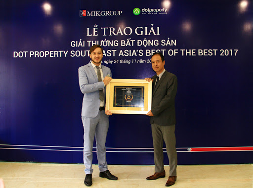 Giải thưởng tại lễ trao giải Dot Property Southeast Asia's Best of the Best 2017