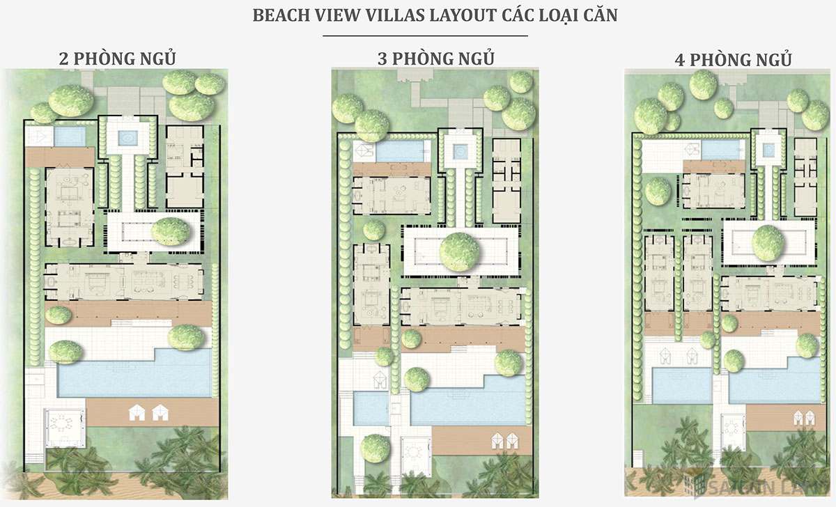 Layout Beach View Villas Park Hyatt Phú Quốc