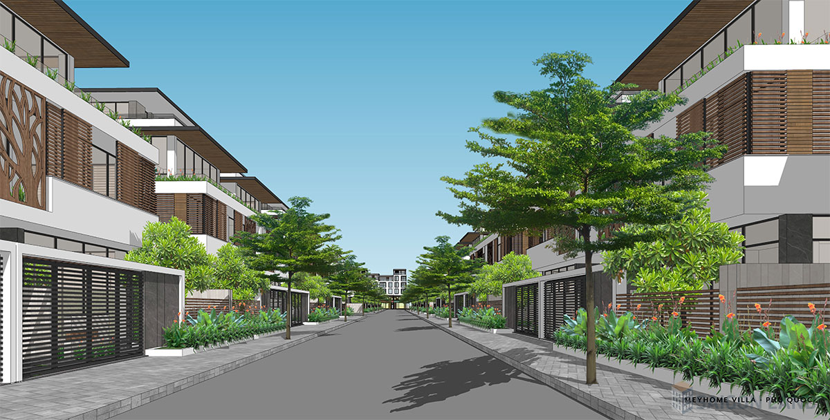 Thiết kế villas phân khu Olive Mehomes Capital Phú Quốc