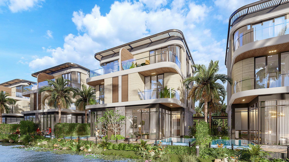 Phối cảnh Biệt thự song lập - Detached Villa Venezia Beach - Luxury Residence & Resort mẫu 1
