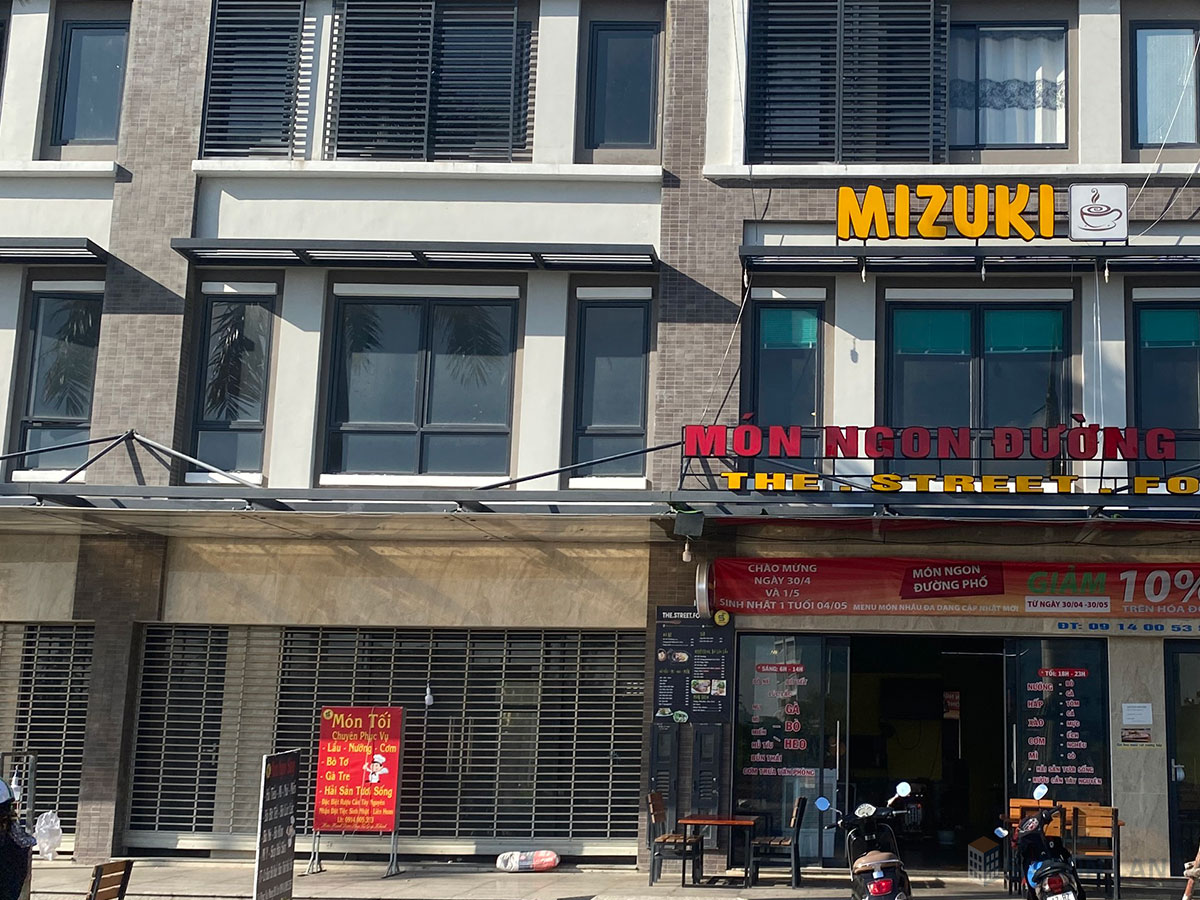 Quán nướng 33 căn shophouse 2 mặt tiền Mizuki Park