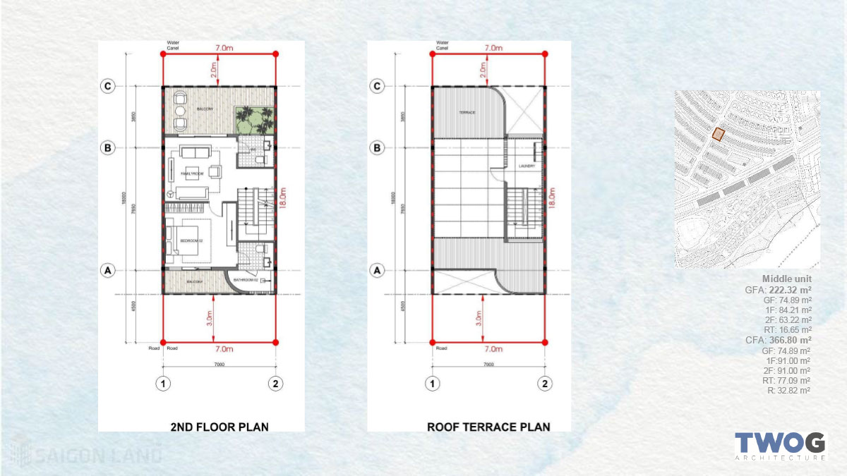 Thiết kế nhà vườn Garden House tầng 2 và tầng thượng mẫu 2 Venezia Beach - Luxury Residence & Resort
