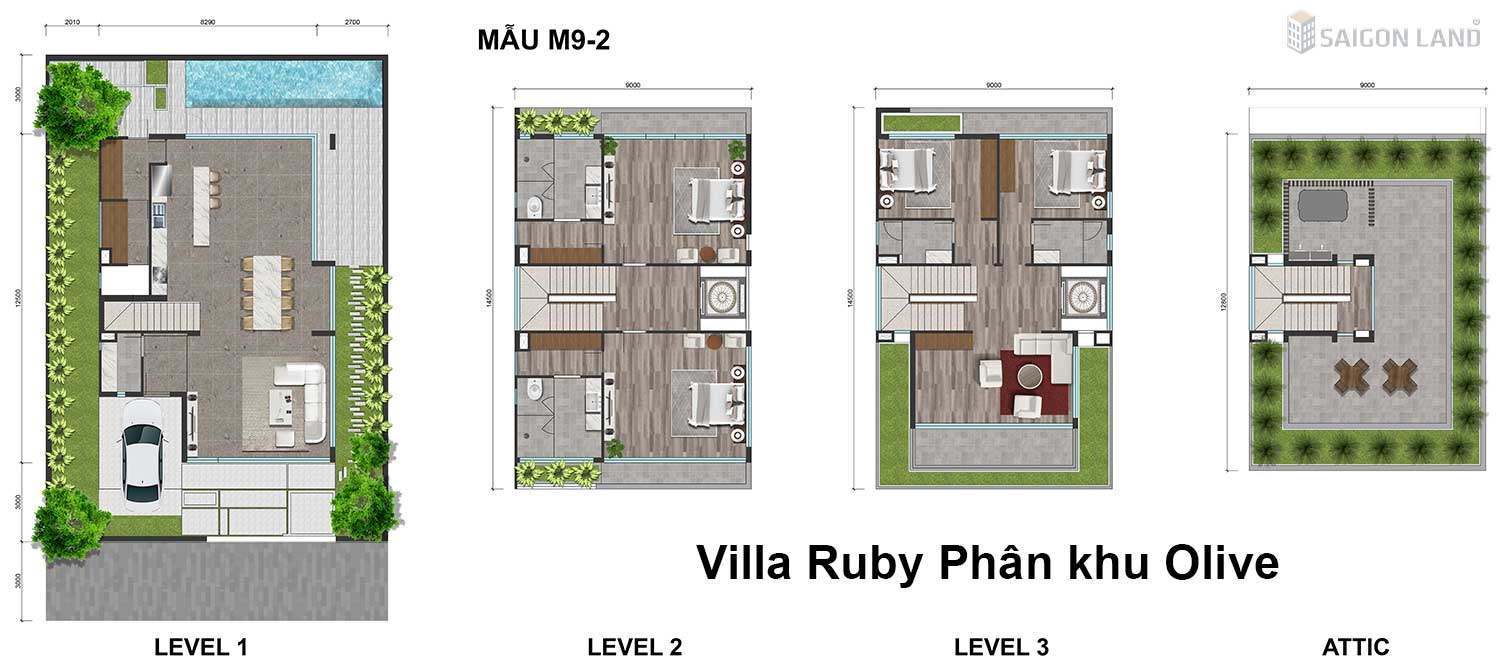 Villa-Ruby-Olive-Meyhomes-Capital-Phú-Quốc-Mẫu-M9-2 Sản phẩm phân khu Olive Meyhomes Capital Phú Quốc