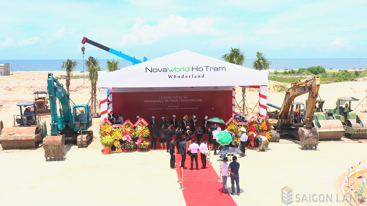 lễ khởi công Tiến độ Wonderland Novaworld Ho Tram 1