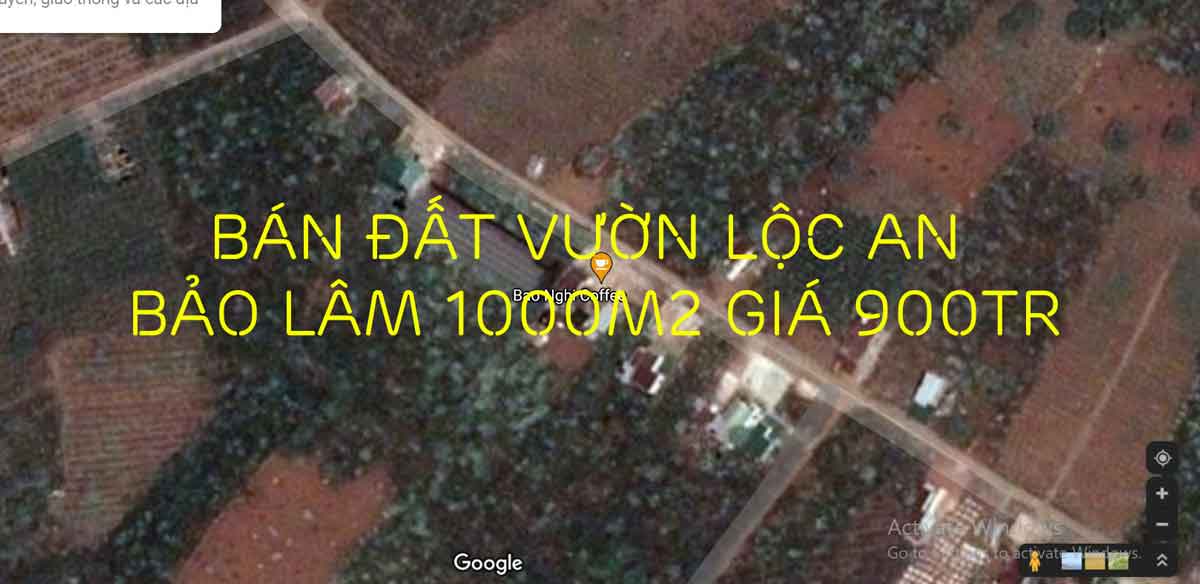 Bán đất vườn Lộc An Bảo Lâm 1000m2 giá 900tr