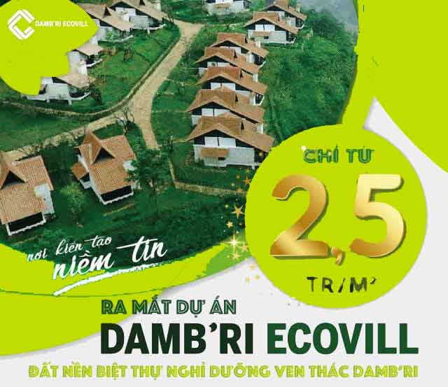 Giá bán dự án đất nền DamB'ri Ecovill Bảo Lộc