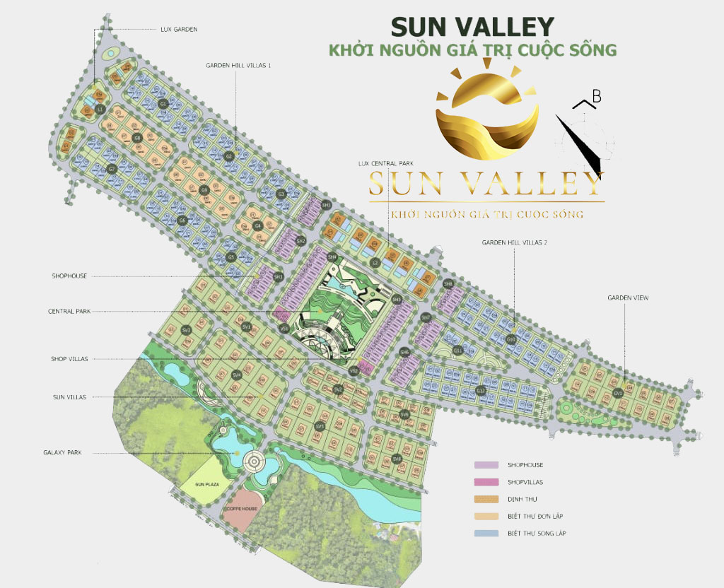 Thông tin về mặt bằng Dự án Đất nền Sun Valley Bảo Lộc