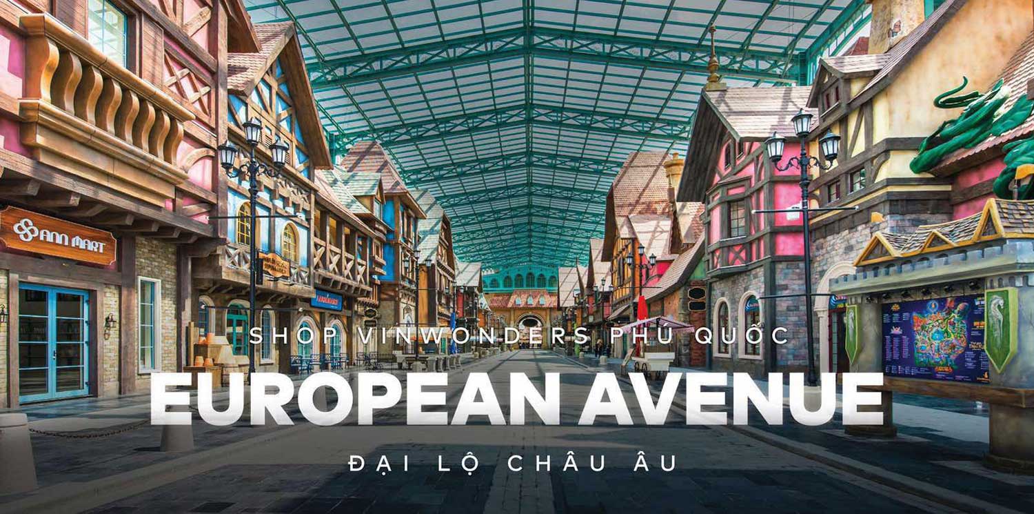Shophouse-VinWonder-Phú-Quốc-Đại-lộ-Châu-Âu-European-Avenue