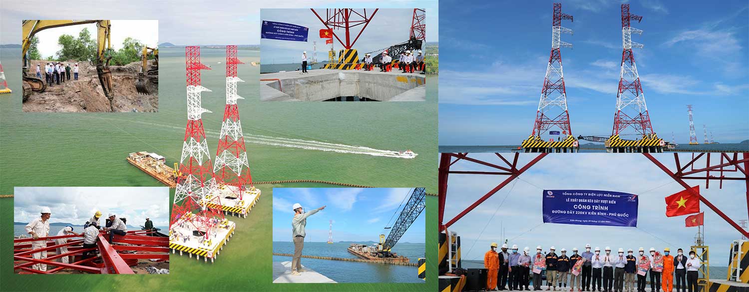 Dự án đường dây 220KV vượt biển Kiên Bình Phú Quốc